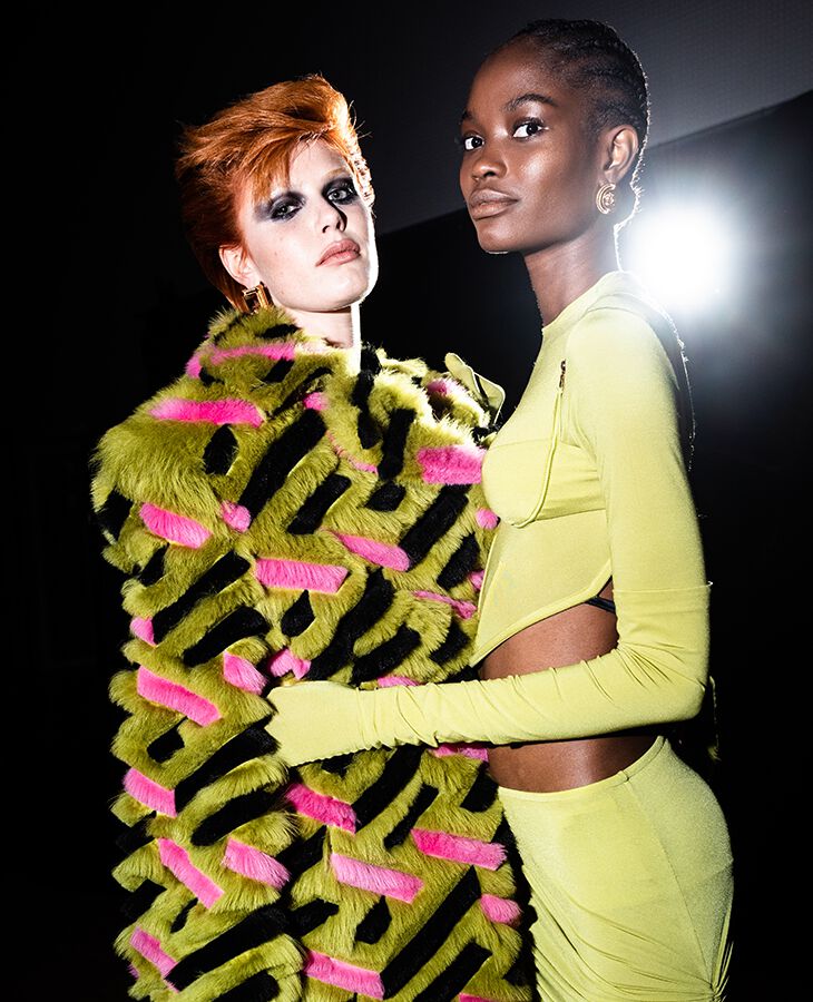 VERSACE FASHION SHOW FW22 WOMEN BACKSTAGE