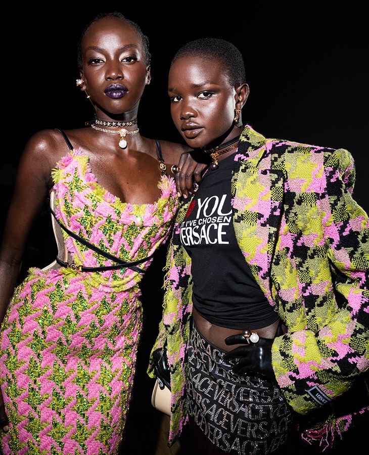 VERSACE FASHION SHOW FW22 WOMEN BACKSTAGE