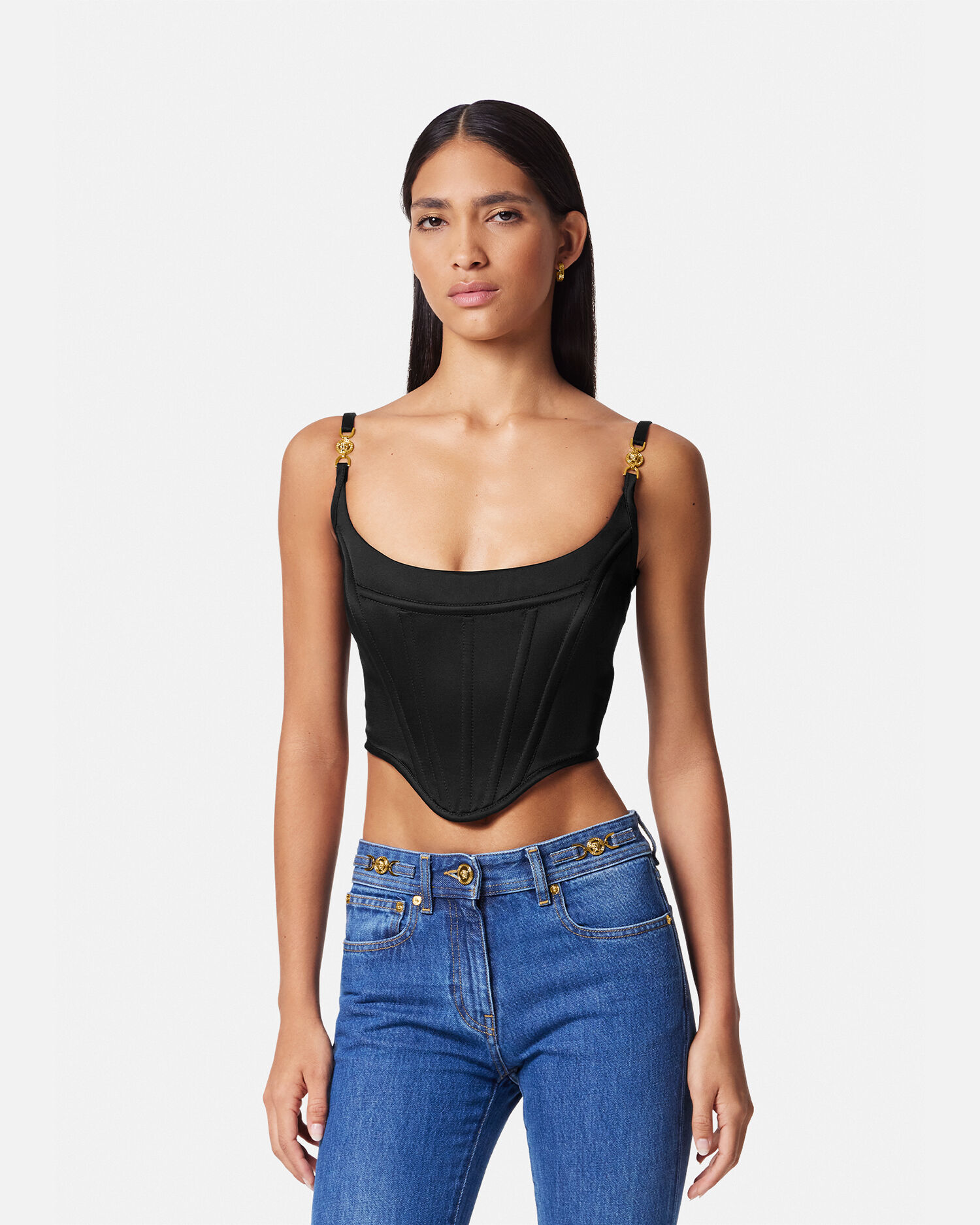 Versace medusa top discount