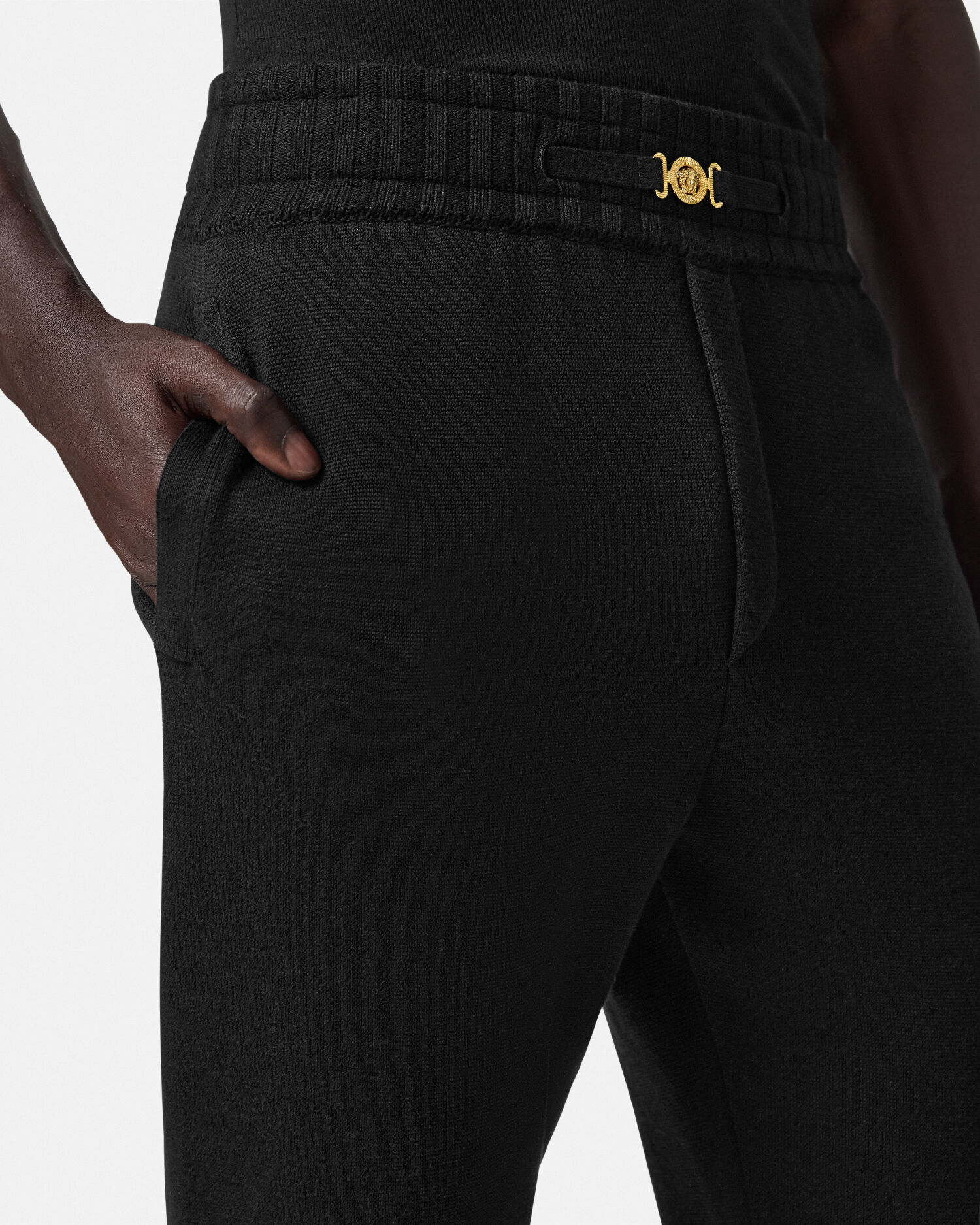 Cashmere Blend Knit Sweatpants VERSACE RU