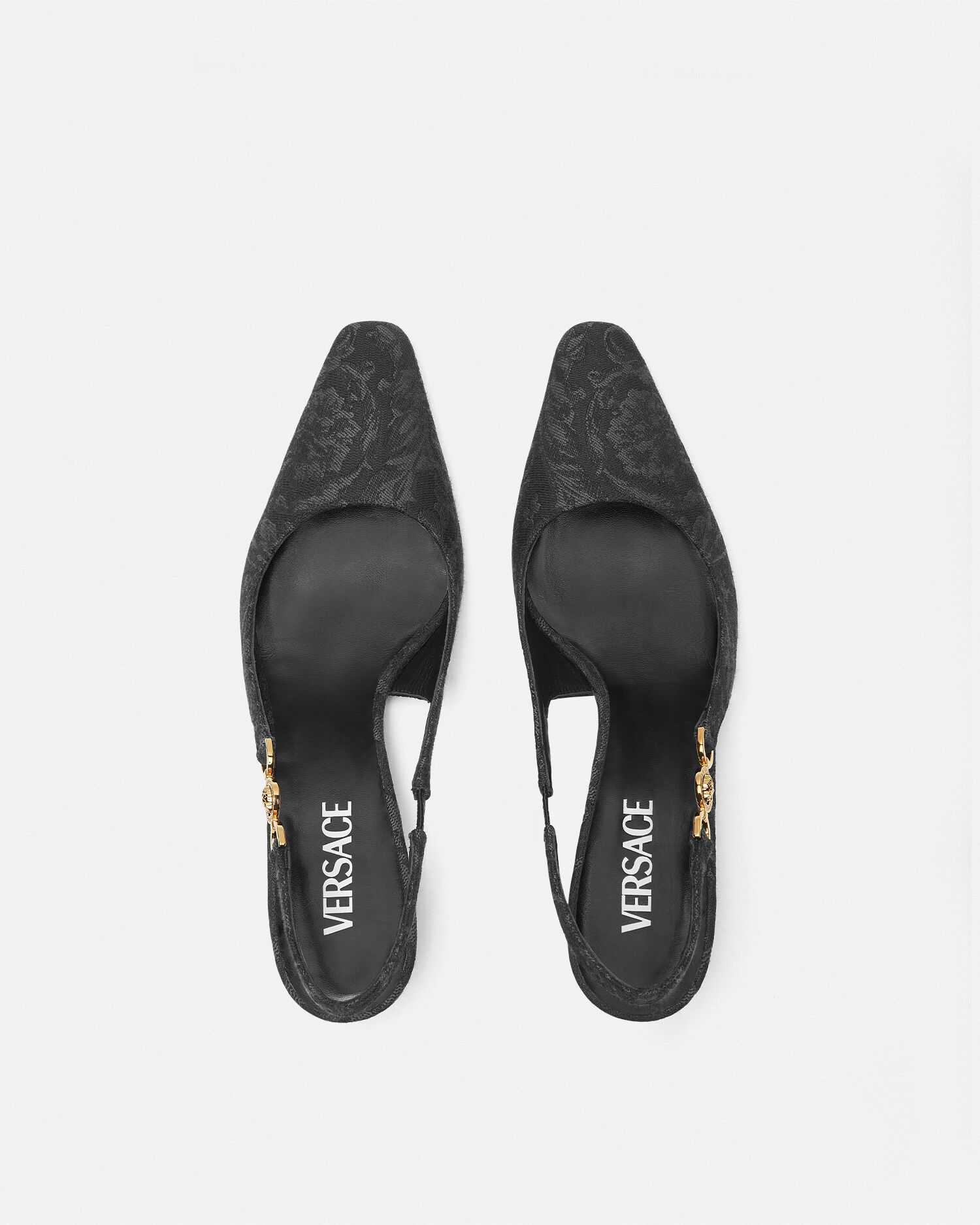 Versace clear hot sale shoes