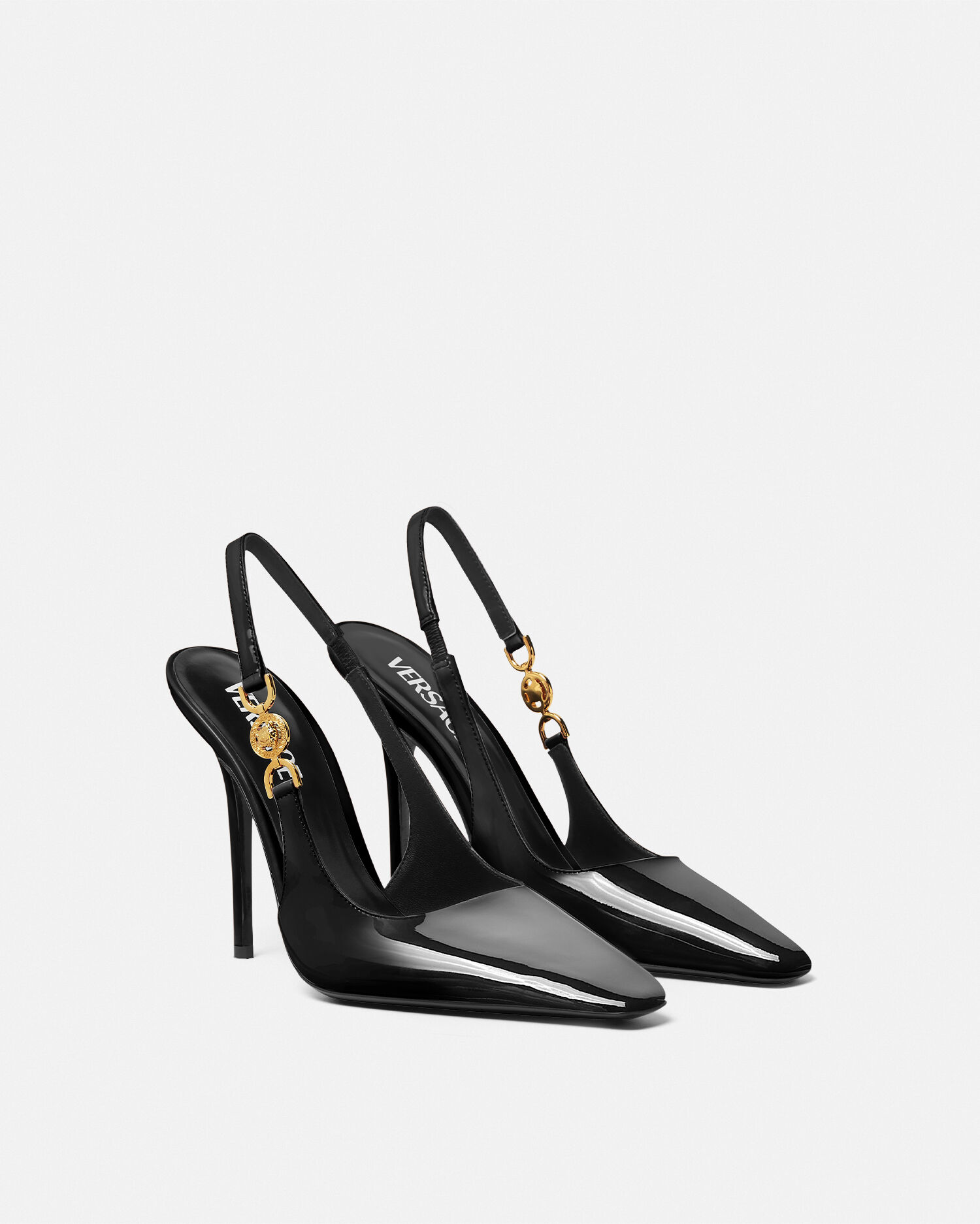 Versace clear shoes top