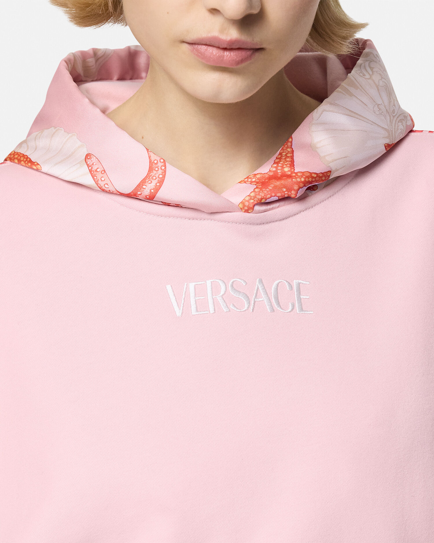 Versace pink hoodie 2025