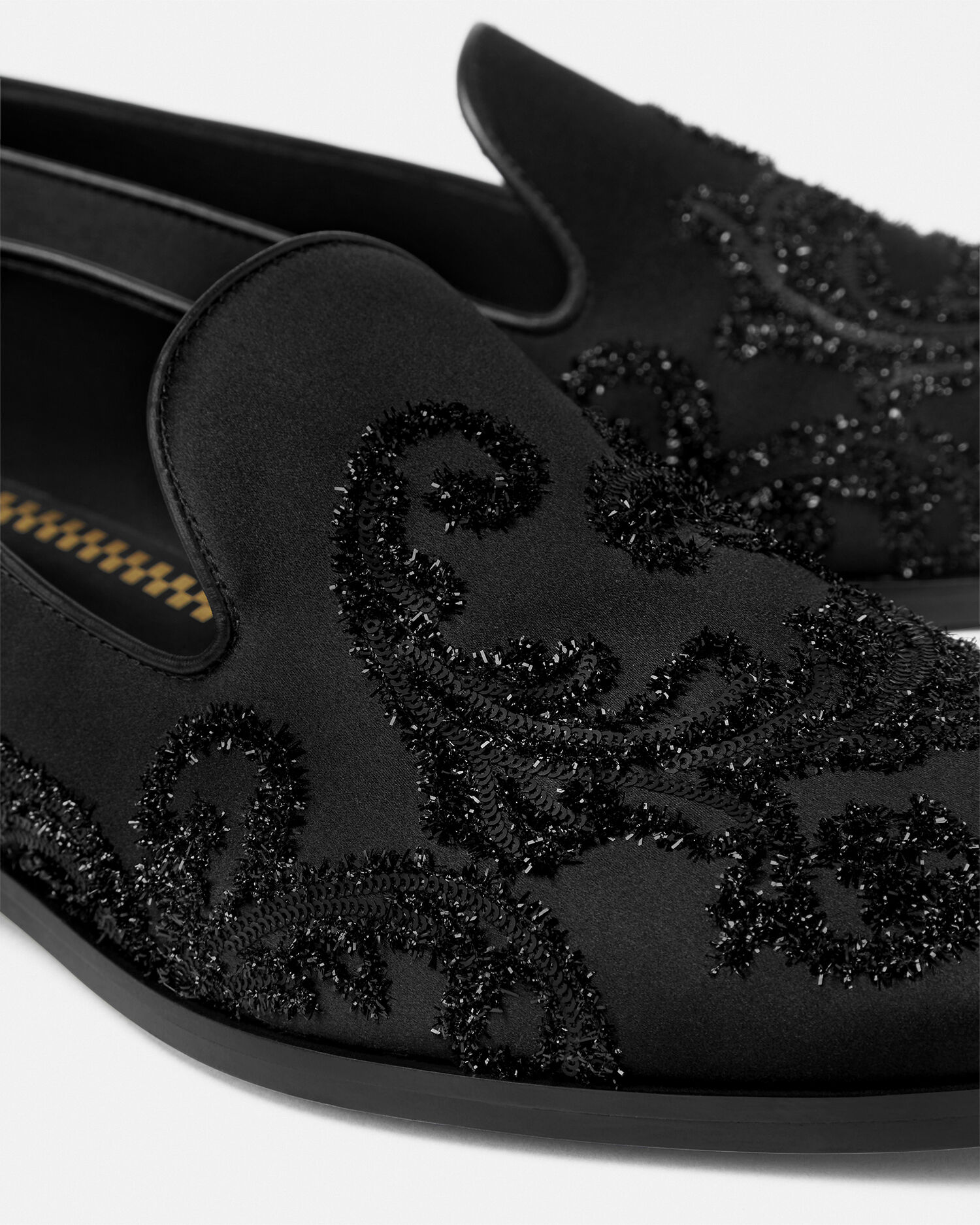 Embroidered Barocco Medusa Slippers VERSACE RU