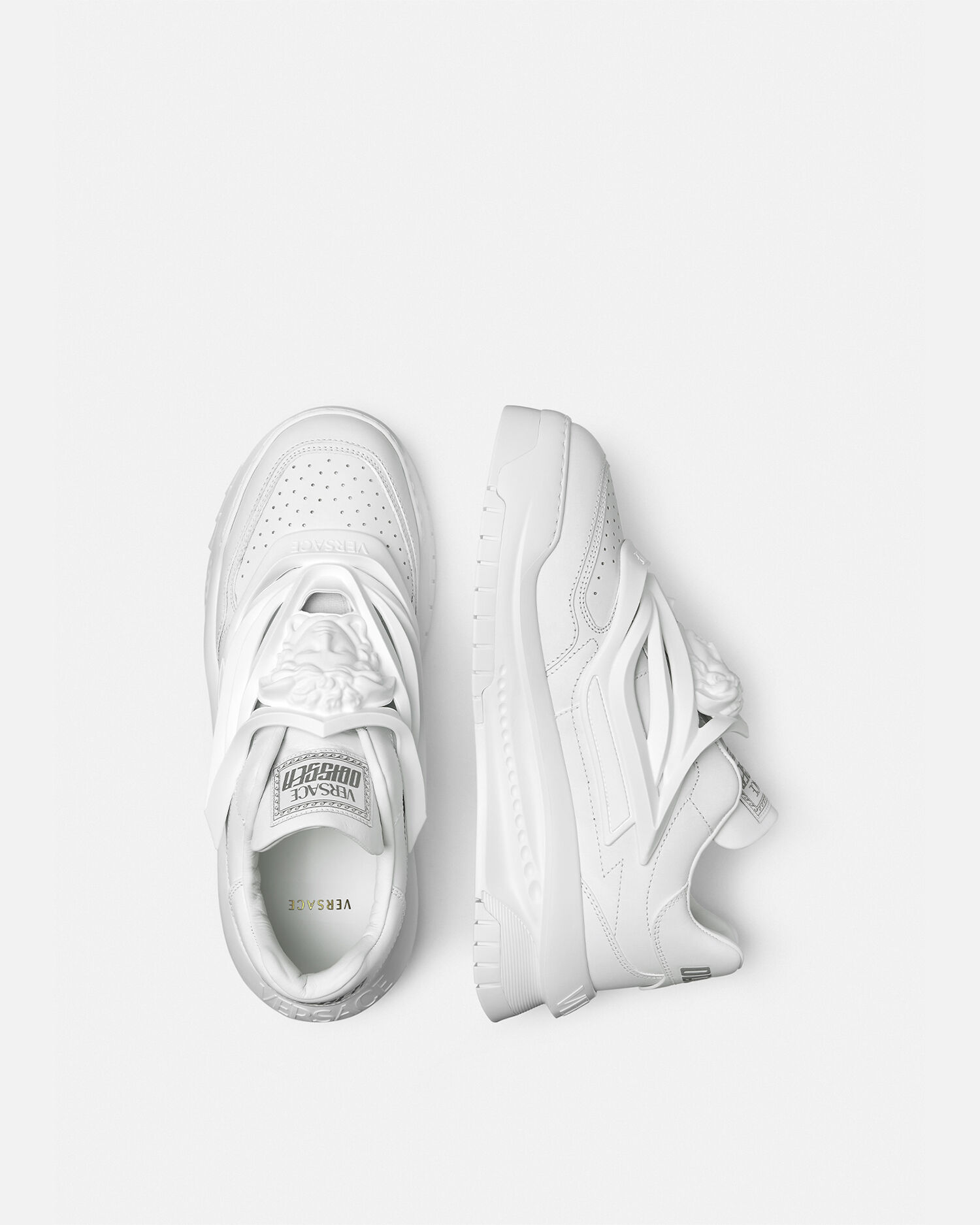 All white versace sneakers store