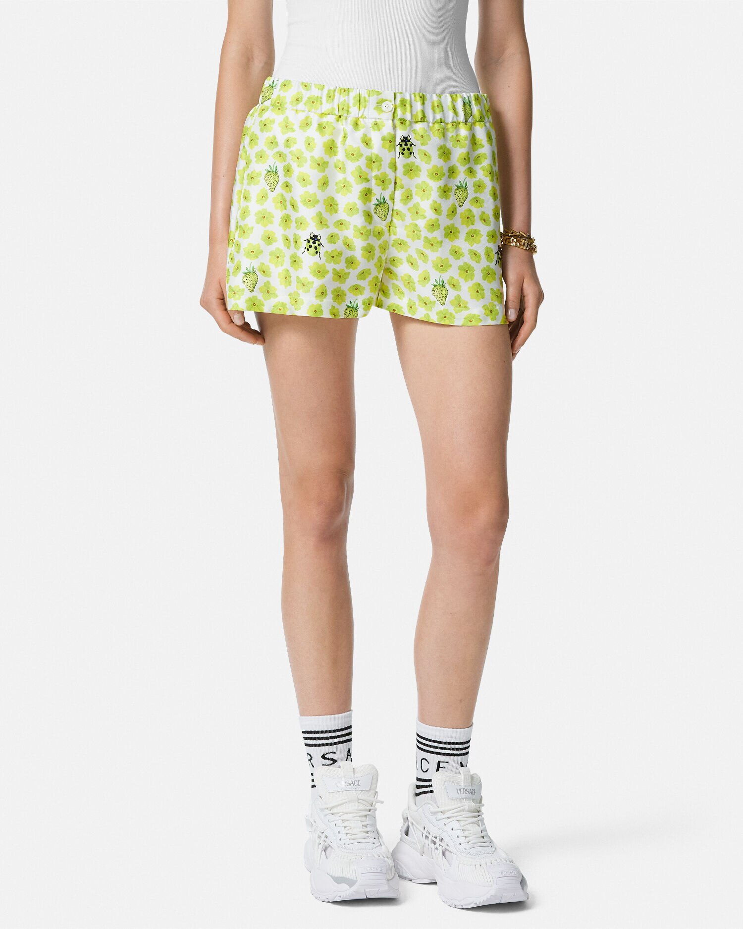Strawberry Garden Silk Boxer Shorts VERSACE RU