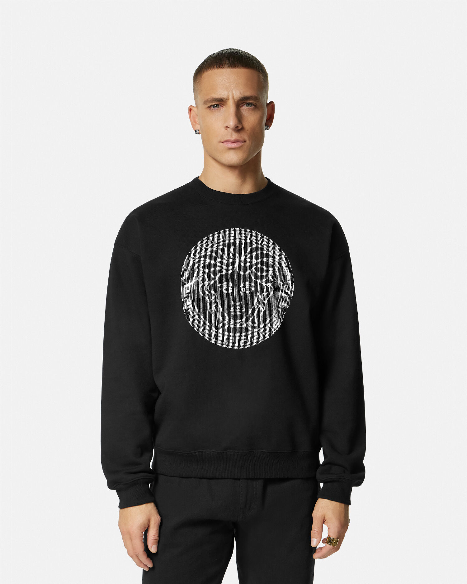 Felpa outlet versace medusa