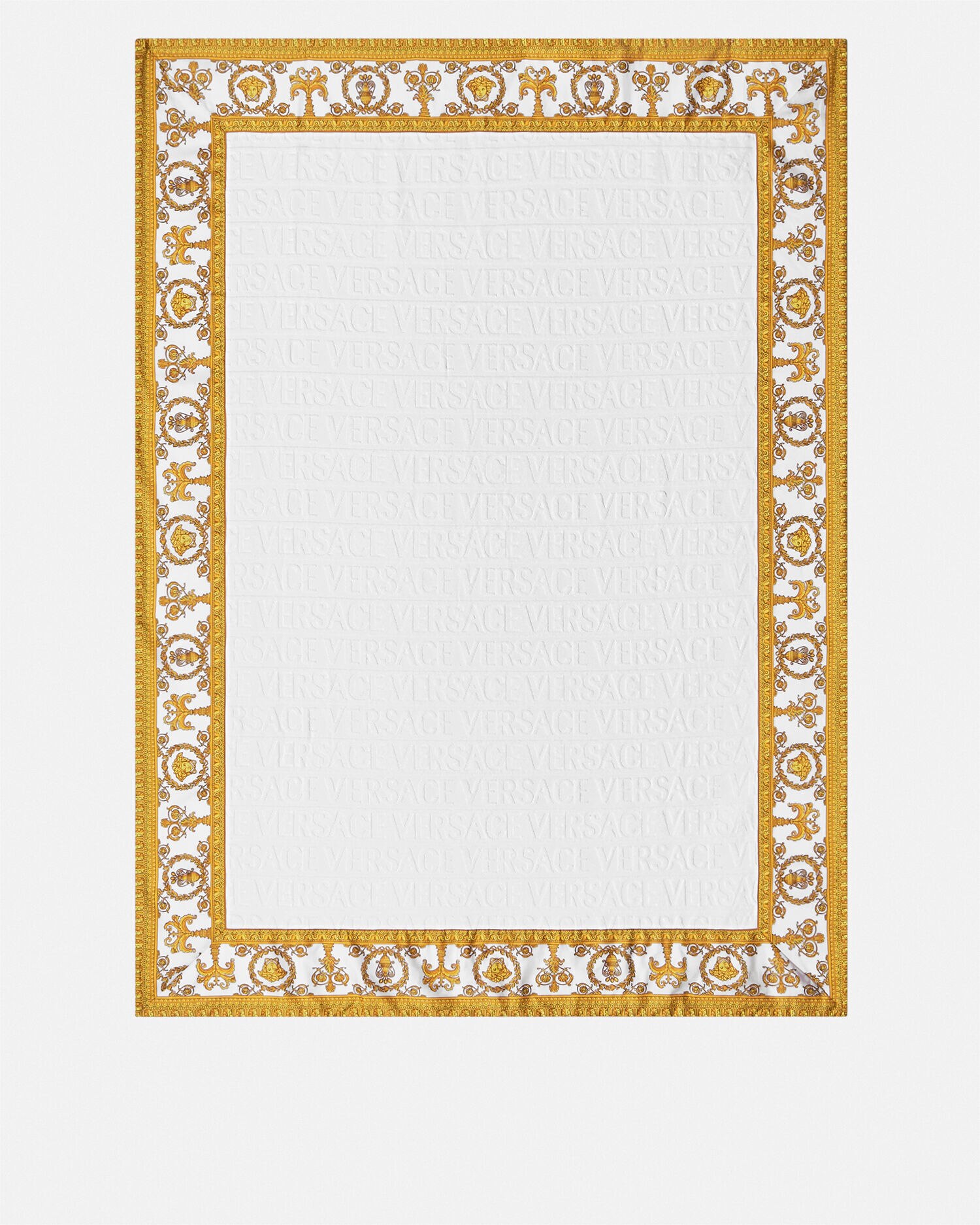 I ♡ Baroque Beach Towel White | VERSACE