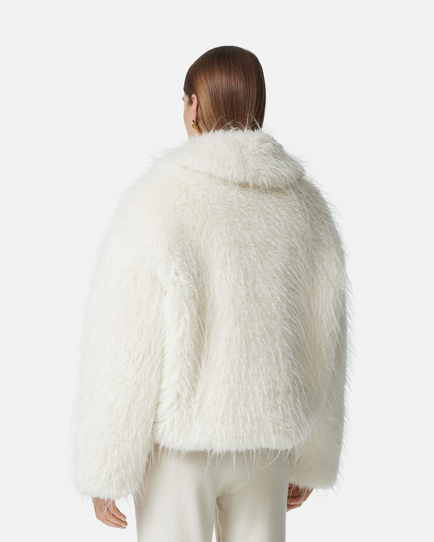 Fluffy bomber jacket shop