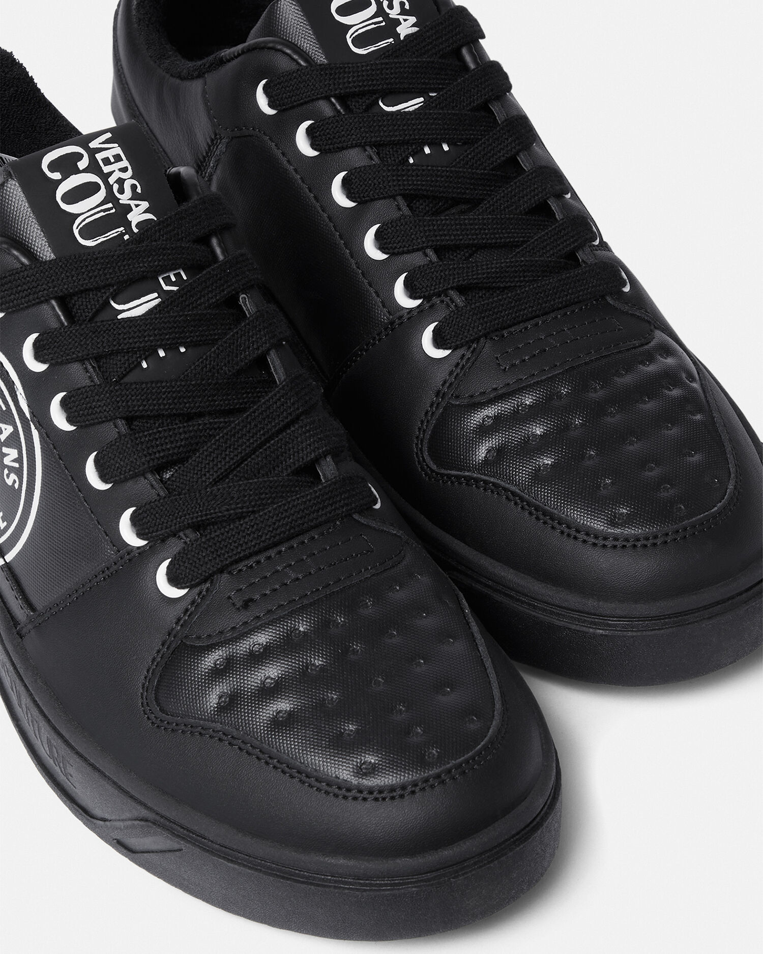 Starlight V-Emblem Sneakers Black,Print | VERSACE