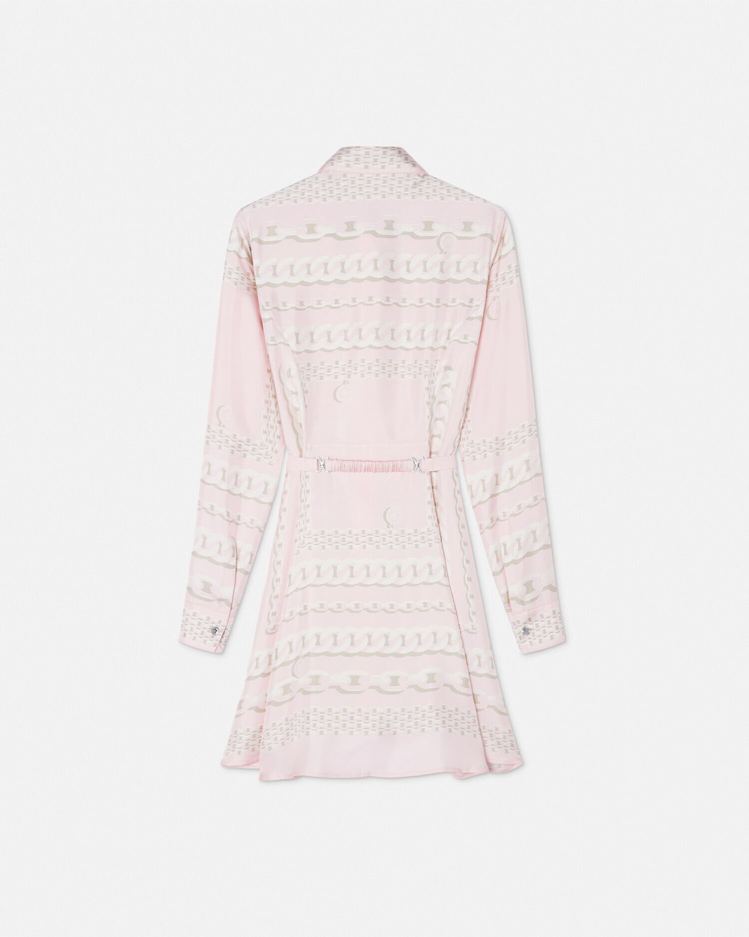 ワンピース VERSACE 'Versace Treasure' dress (10189331A13638 5PC60) Versace Treasure Silk Mini Shirt Dress Pink,Print | VERSACE