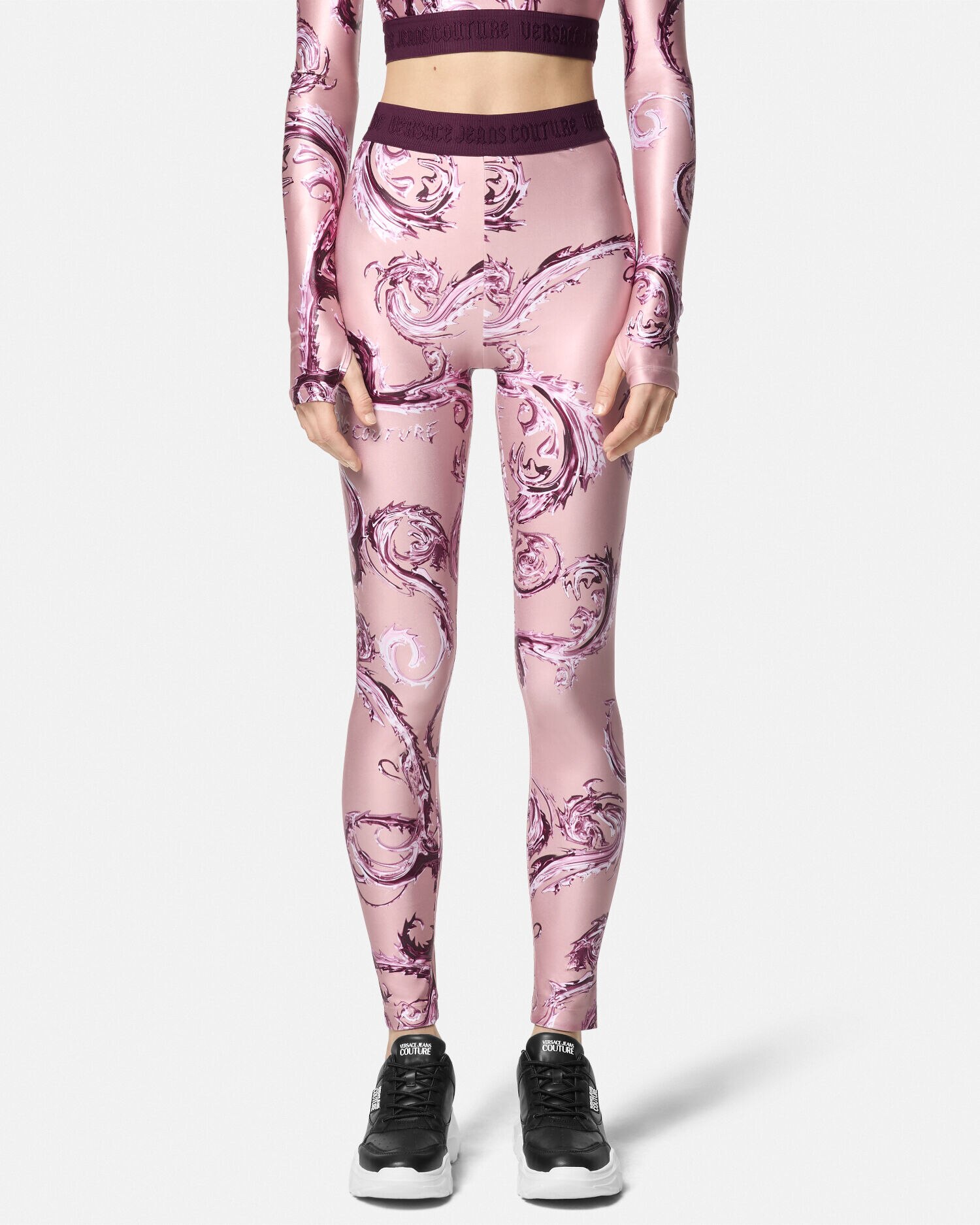 Leggins versace couture top